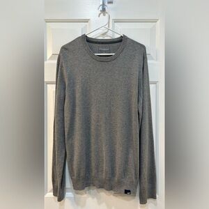 Aeropostale Wool Infused Gray Casual Sweater Crew Neck Pullover Preppy Men's Lg